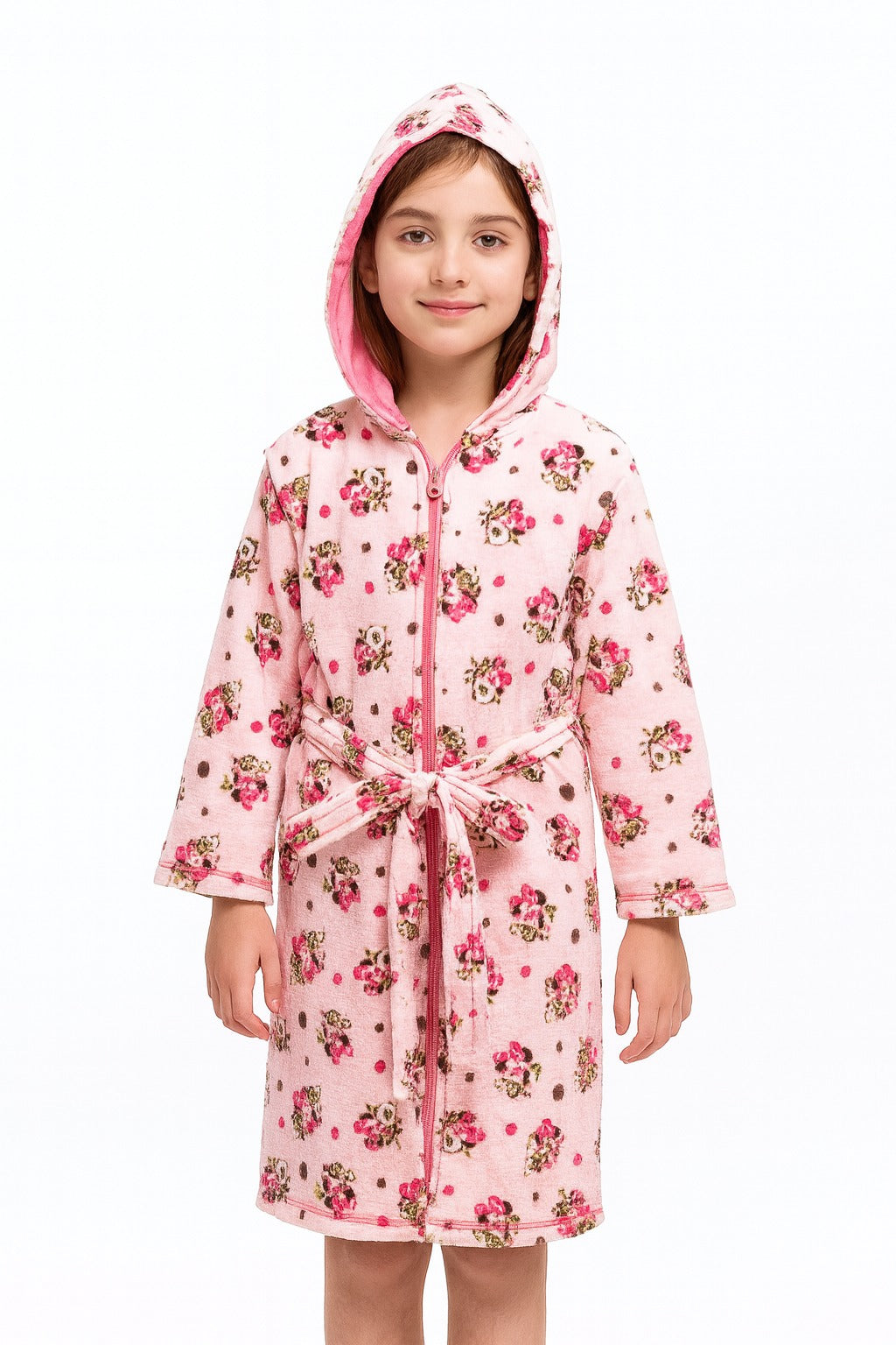 Kids' Printed Hooded Bathrobe - Fleece - 6 Designs