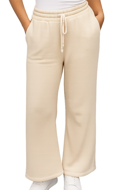 Wide Leg Melton Joggers - Sponge Fleece - 10 Colors