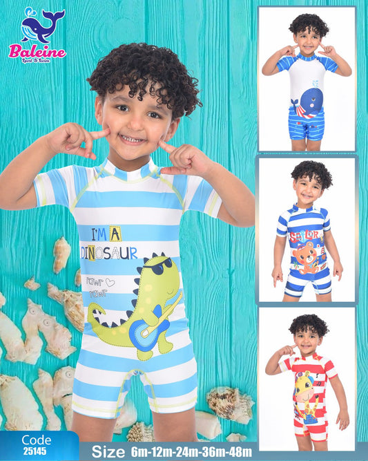 Half-sleeve swimsuit and shorts Kids