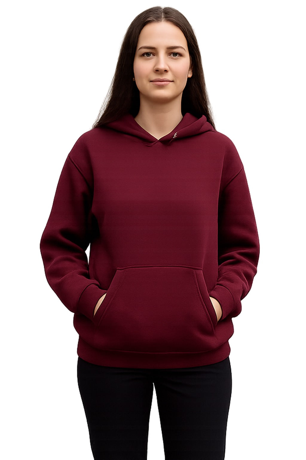 Oversized Solid Melton Hoodie - Sponge Fleece - 9 Colors