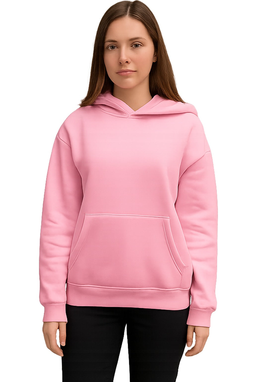 Oversized Solid Melton Hoodie - Sponge Fleece - 9 Colors