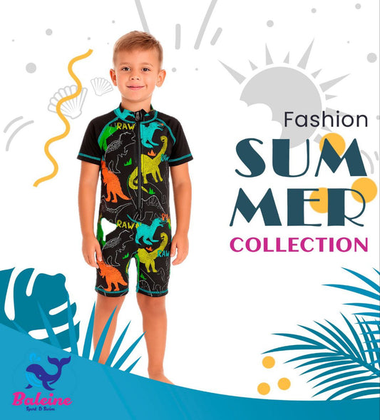 Boys  Half-sleeve swimsuit and shorts