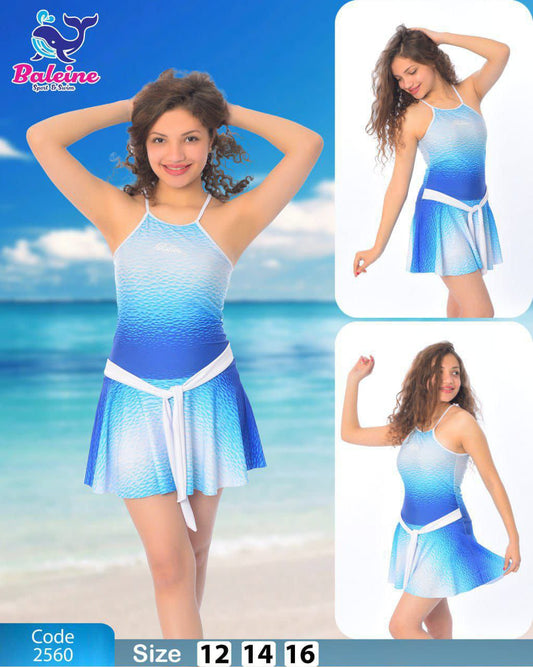 Girls' beach dress with shorts