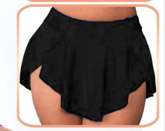 Swimming skirt with opening