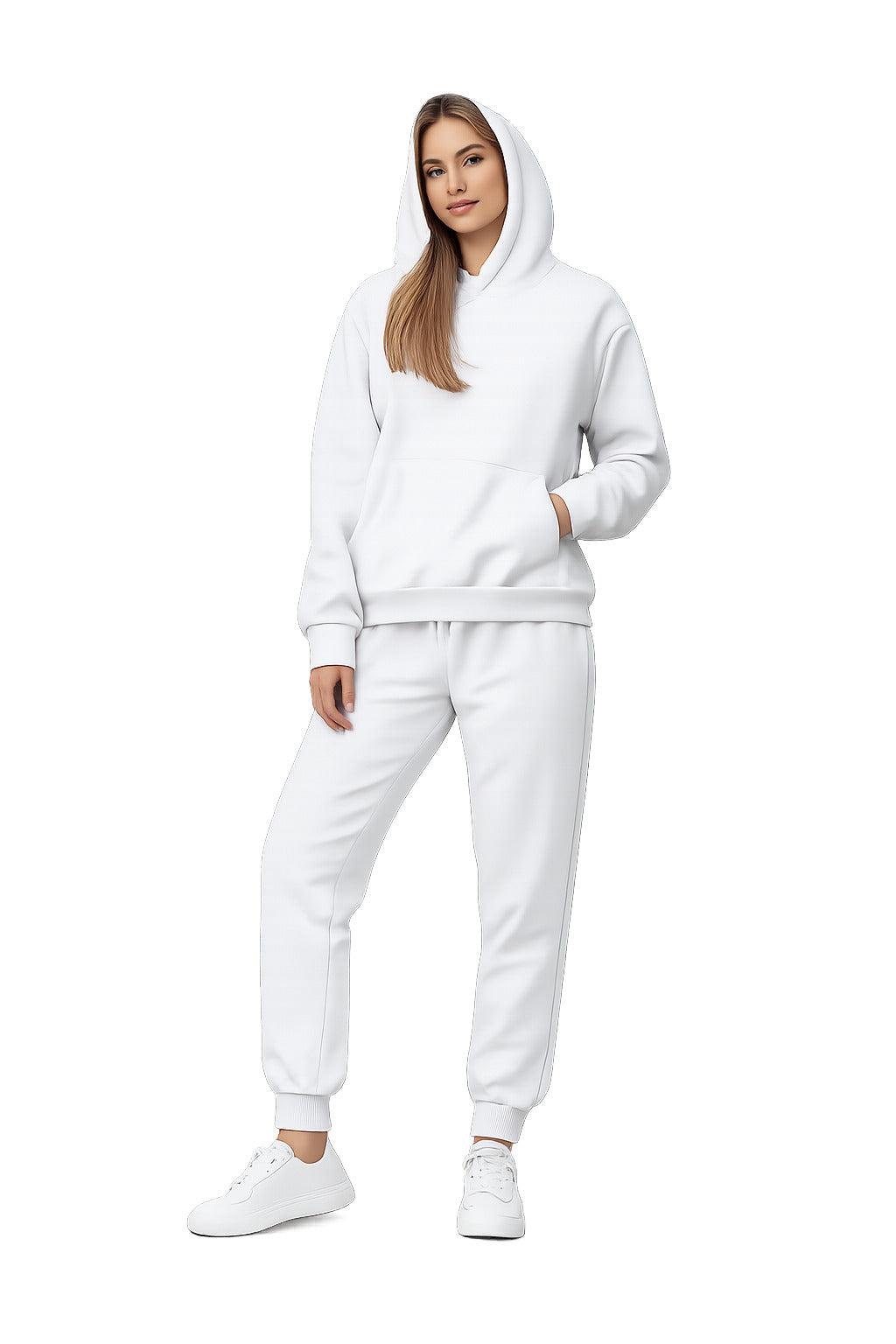 Solid Melton Hoodie & Joggers Set - 9 Colors